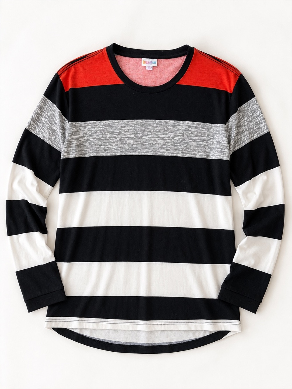 LuLaRoe Hudson Long Sleeve Tee | XS | Striped
